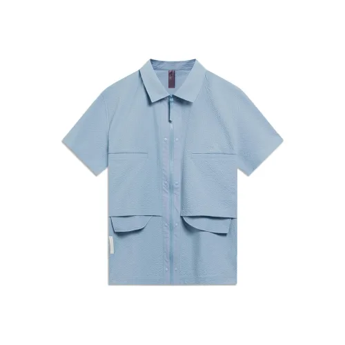LiNing SS23 Рубашка Мужская Небесно-Синий
