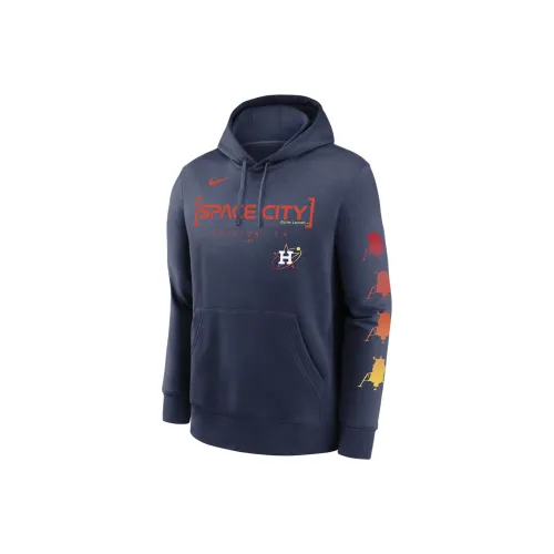 Nike MLB Коллаборация Houston Astros Городской Connect Клуб Толстовка Мужской Морской синий