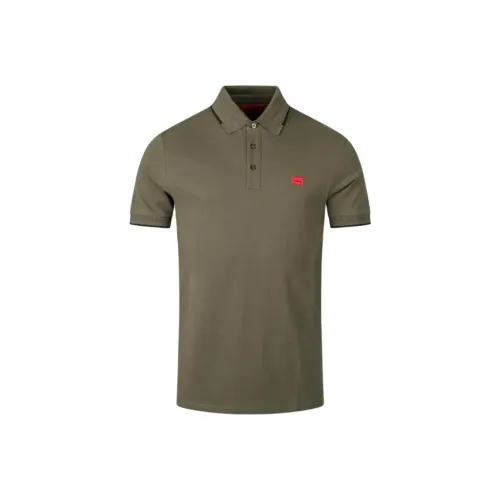Hugo Boss Поло Мужское Армейский Зеленый