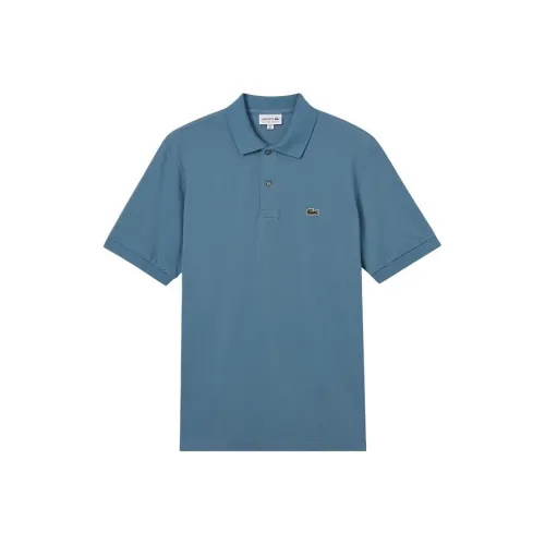 LACOSTE Collaboration SS25 Поло Мужское Синий Серый