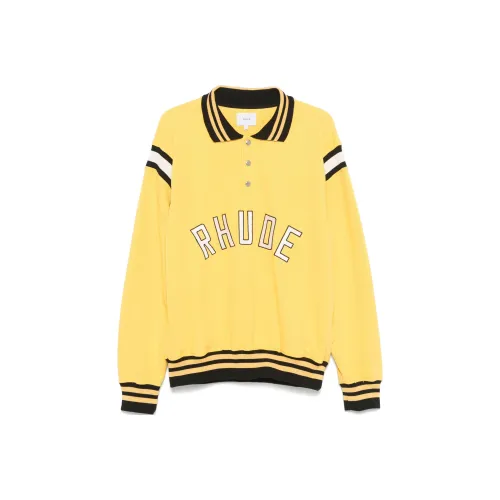 RHUDE Желтая Мужская Поло