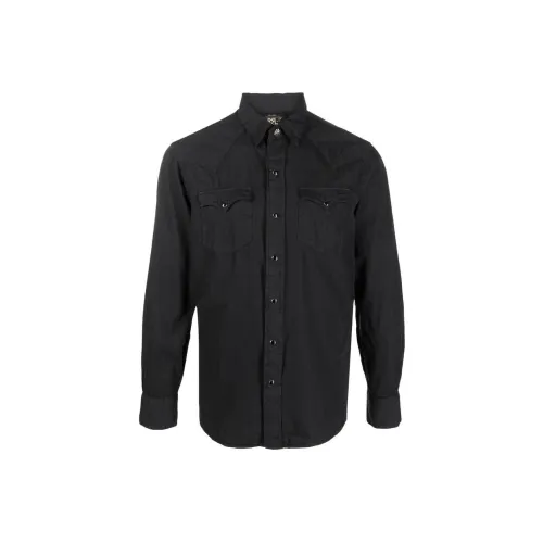DOUBLE RL SS23 Рубашка Мужская Черная