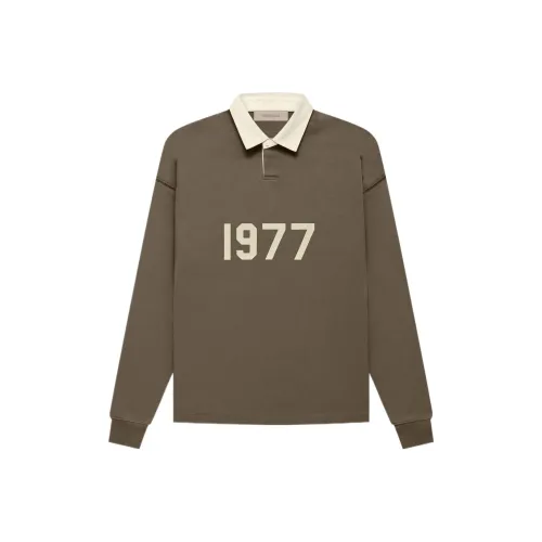 Fear of God Essentials 1977 Series Древесно-кофейное унисекс поло
