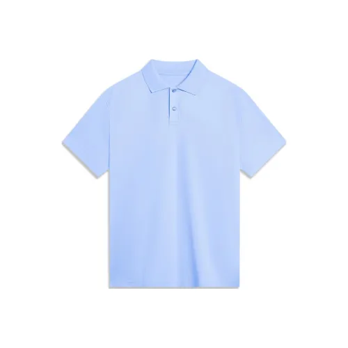 LINING Sports Trend Series Glacier Gray Blue Men's Polo