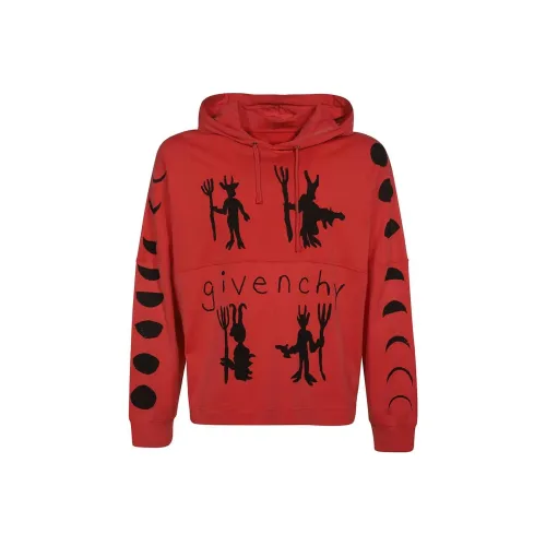 Givenchy Red Men's Sweatshirts Givenchy Красный Мужские Толстовки