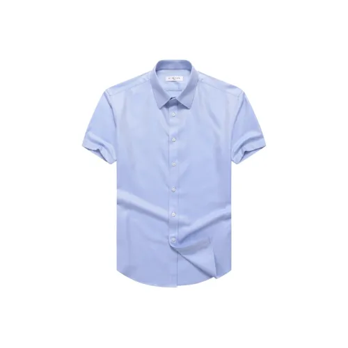 YOUNGOR Рубашка Мужская Светло-Синяя Саржа