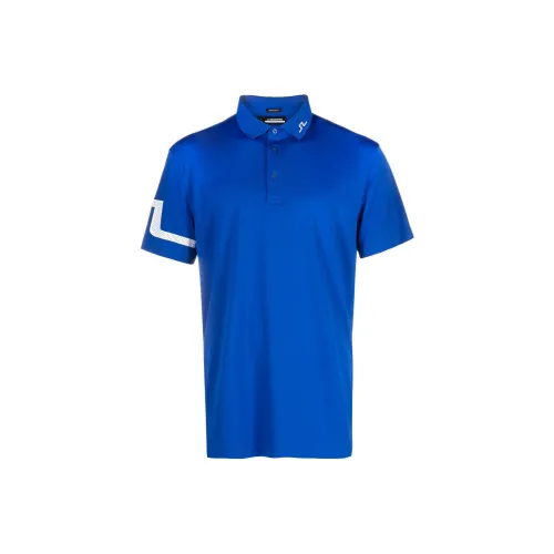 J.Lindeberg Blue Men's Polo J.Lindeberg Синий Мужской Поло