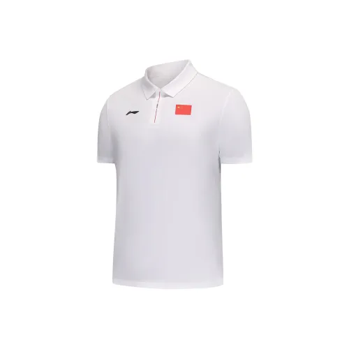 LINING Glory Series Поло Унисекс Стандартный Белый