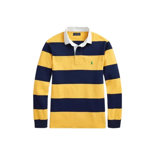 Polo Ralph Lauren SS23 Поло Мужское Желтый Морской Синий