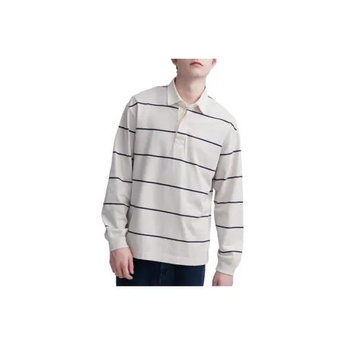 UNIQLO Светло-бежевый унисекс поло