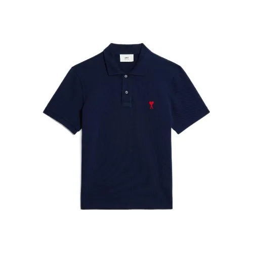 AMIPARIS Темно-синий Унисекс Поло