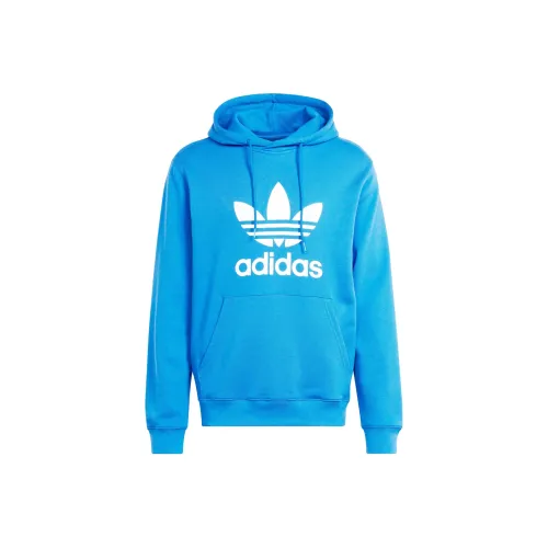 Adidas Originals Letter Logo С принтом Длинный рукав Худи Мужской Синий