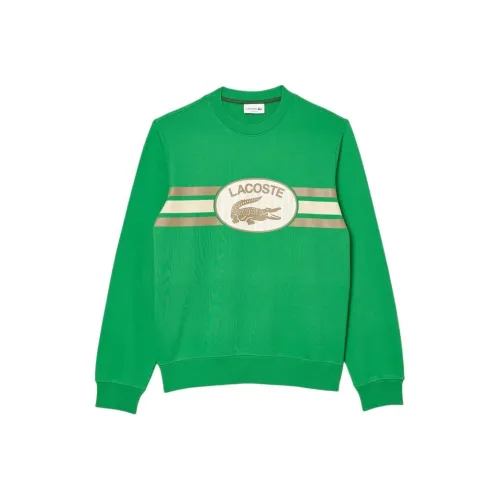 Зеленые мужские свитшоты LACOSTE Collaboration