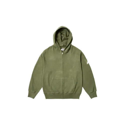 PALACE SS24 Rib Hooded Sweatshirt Unisex Olive Green