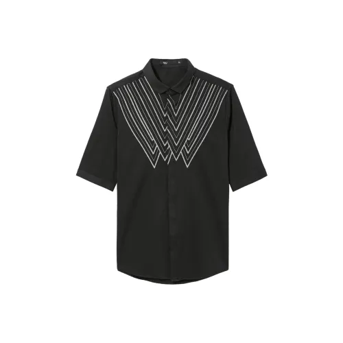 Pin Li Черные Мужские Рубашки