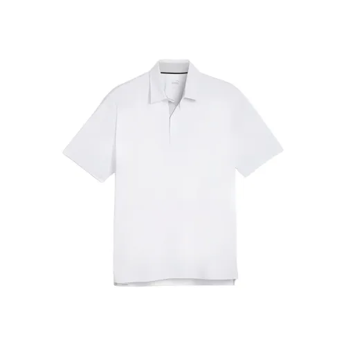 PUMA MATT Brigade Golf Поло Мужское Белое