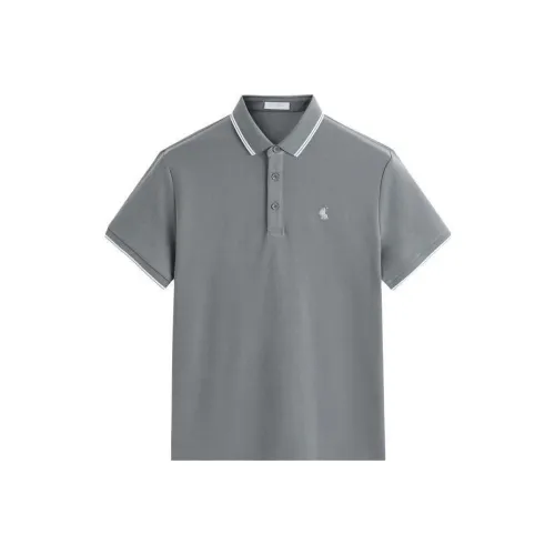 PEACEBIRD MEN Мужская поло темно-серая