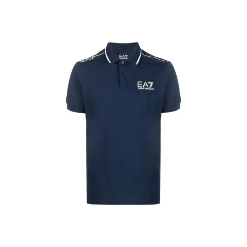 EMPORIO ARMANI EA7 Морской Синий Мужское Поло