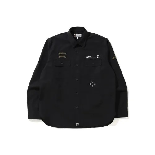 A BATHING APE BAPE BLACK Мужские рубашки