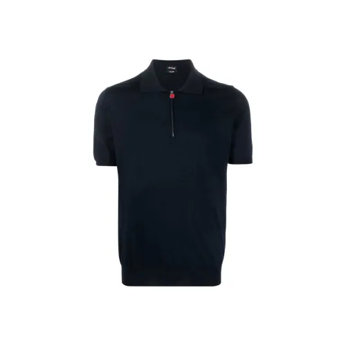 KITON Мужская черная поло