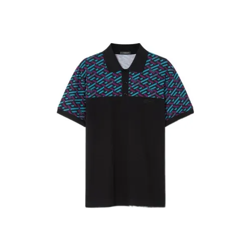 VERSACE Мужская черная поло