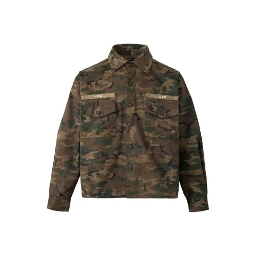 P.M.W Камуфляж Мужские Рубашки