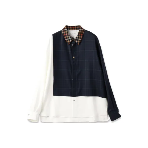 CULLNI x DAKS LONDON FW24 Рубашка Унисекс Морской Синий