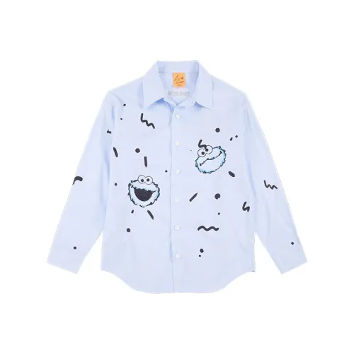 TSMLXLT Небесно-голубая унисекс рубашка