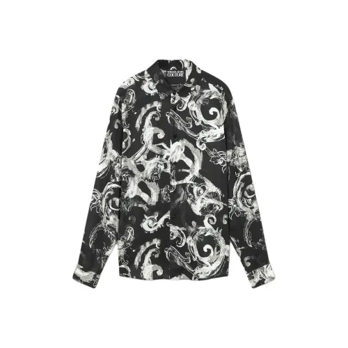 VERSACE JEANS COUTURE SS24 Рубашка Мужская Черная