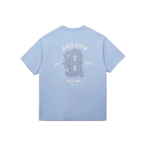 New Era Светло-синяя Унисекс Футболка