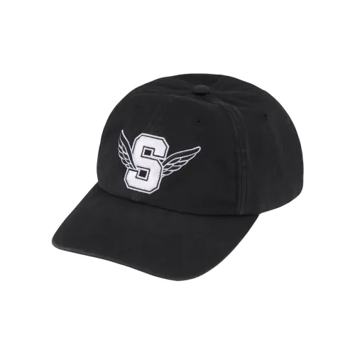 Supreme 100% хлопок Саржа Кепки Унисекс Черный розовый Умбра Зеленый Оранжевый белый Синий