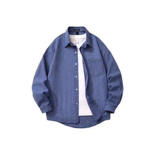 BURGENLAND Синие Унисекс Рубашки