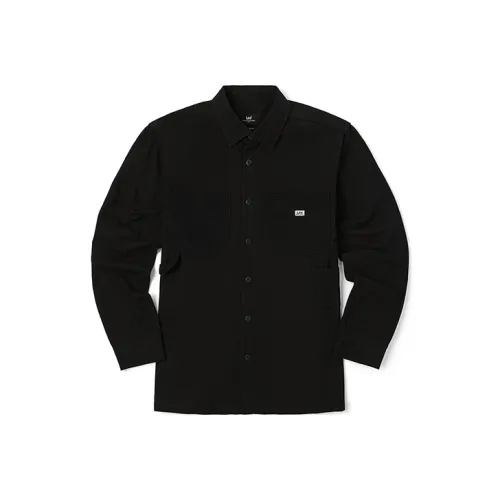 Мужская рубашка Lee co-branded, черного цвета