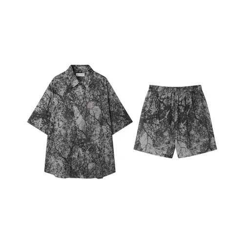 CICADAHOME Пижамный комплект Мужской с диагональной планкой