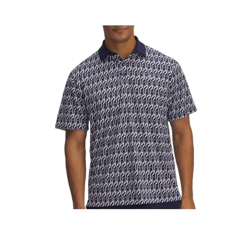 Under Armour Playoffs Принт POLO 3,0 Поло Мужское Белый Синий 114