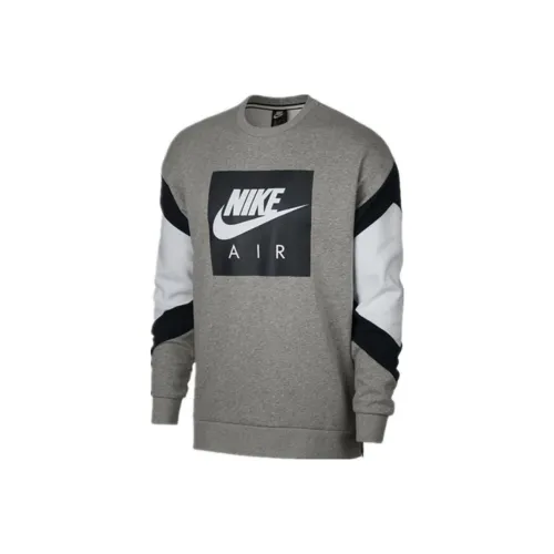 Nike Серый Белый Мужские Толстовки