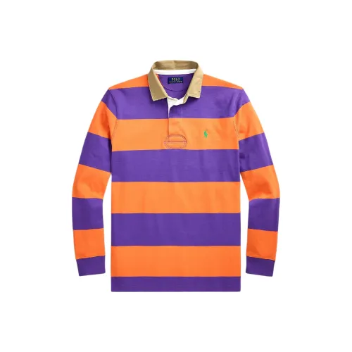 Polo Ralph Lauren Classic Fit Хаки Ожерелье-чокер Регби Рубашка Поло Мужской Апельсин