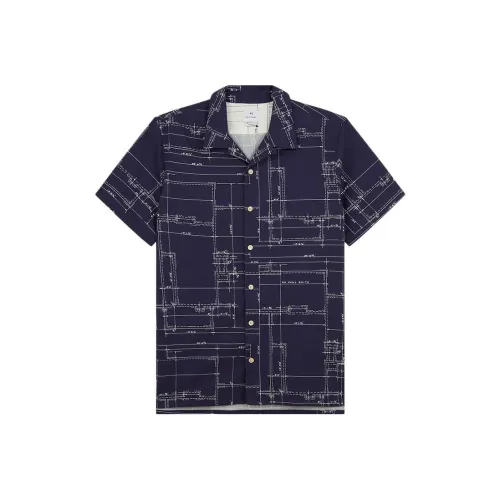 Paul Smith Рубашка Мужская Темно-синяя