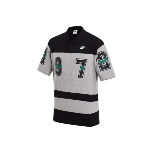 Nike Черный Серый Цвет Мужская Рубашка Поло