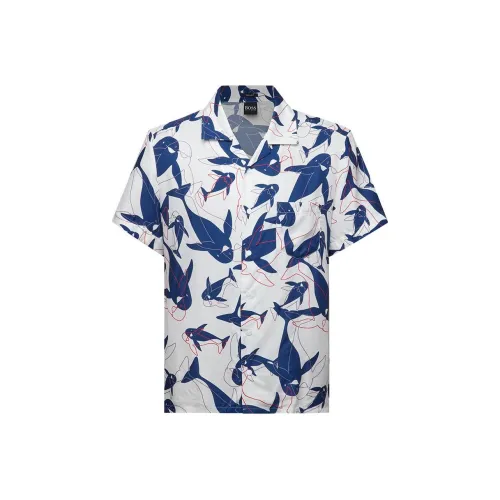 HUGO BOSS Белая унисекс рубашка