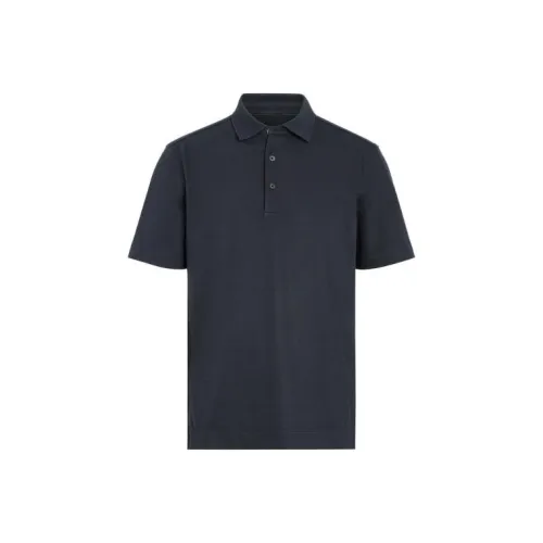 Ermenegildo Zegna Мужская поло морской синего цвета