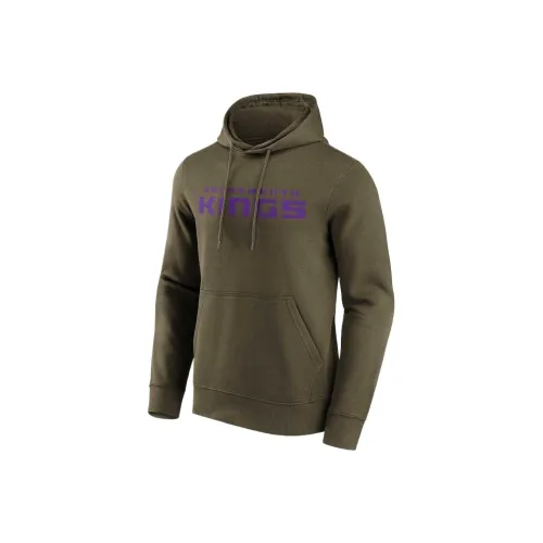 NBA Sacramento Kings Мода Цветовой Wordmark Толстовка Мужская Зеленая