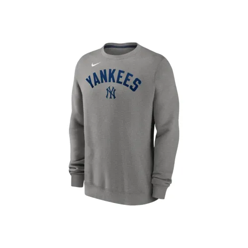 Nike MLB Коллаборация New York Yankees Классический Свитшот New York Yankees Мужской Серый