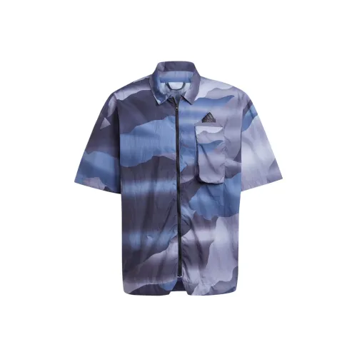 Adidas CITY ESCAPE Ink Синий Мужская Рубашка