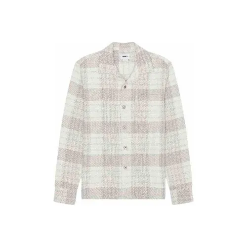 OBEY Серый Lining Fabric Floral Men's Shirts