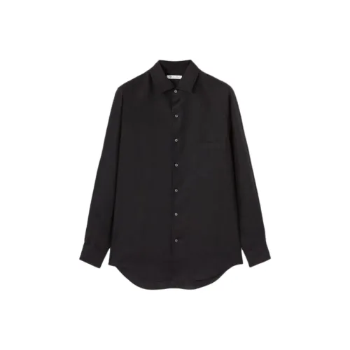 Loro Piana FW24 Рубашка Мужская Морской Синий