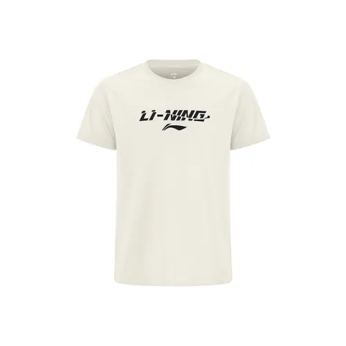 LINING Table tennis series T Рубашка Унисекс Айвори