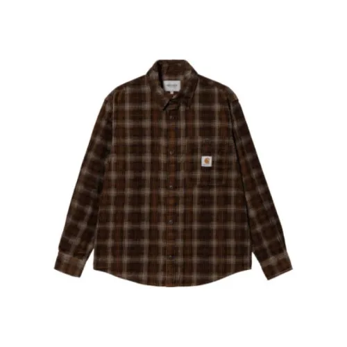 Carhartt WIP Кофе Мужские Рубашки