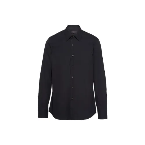 PRADA Мужские Черные Рубашки