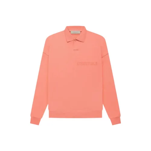 Fear of God Essentials Кораллово-красный Унисекс Поло